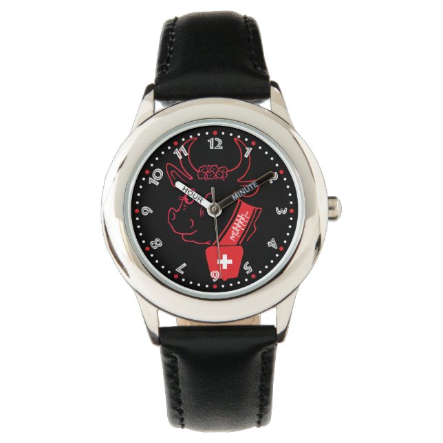 clock with Swiss Suisse draft Watch (Front)
