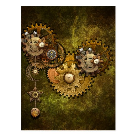 Clock Work Postcard