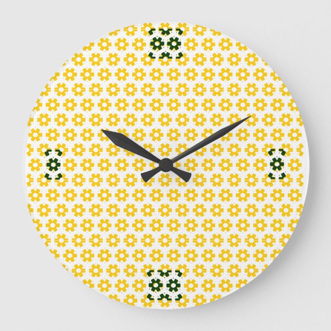 Clock - Yellow Florets (rev.) (Front)