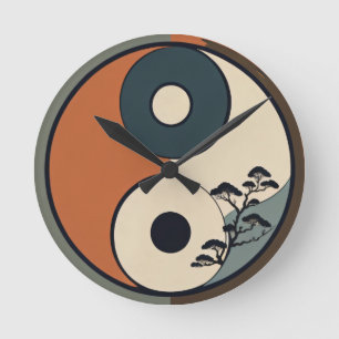 Clock Yin Yang design