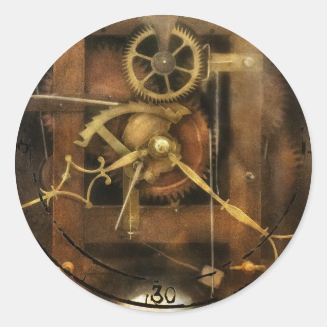 Clockmaker - A sharp looking time piece Classic Round Sticker (Front)