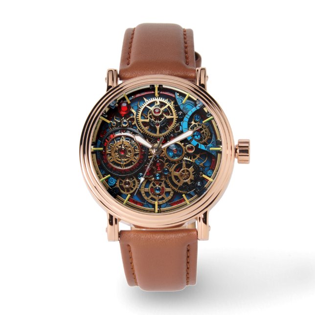 clockpunk Clock, Gears  Watch (Front)