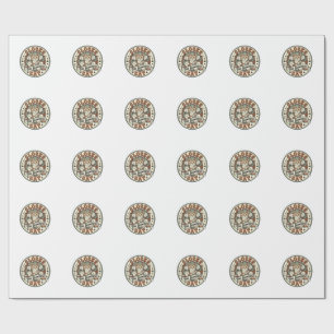 Clocks Time Blindness Cat Clocks Time Blindness Ca Wrapping Paper