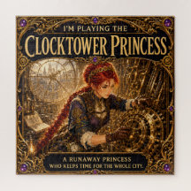 Clocktower Princess Steampunk Roleplaying Heroine
