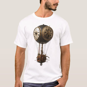 "Clockwork Airship" Steampunk Graphic Tee – Vintag