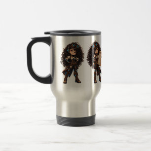 Clockwork Attitude - Steampunk Girls Travel Mug