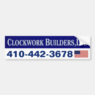 Clockwork Builders Bumper Sticker