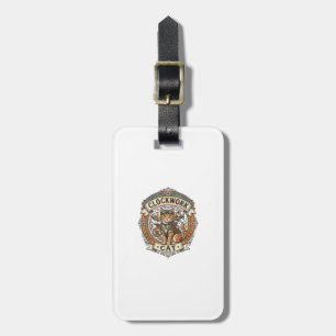 Clockwork Cat Cat Steampunk Vintage Vector Art Shi Luggage Tag