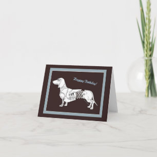 Clockwork Dachshund Card
