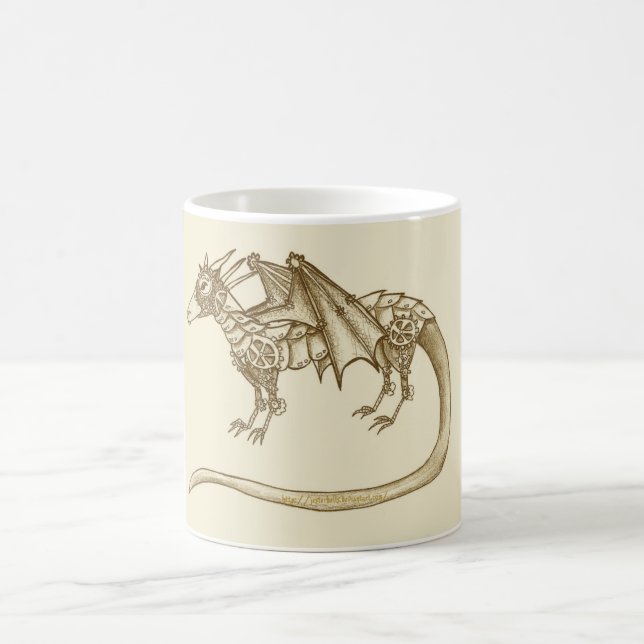 Clockwork Dragon Coffee Mug (Center)