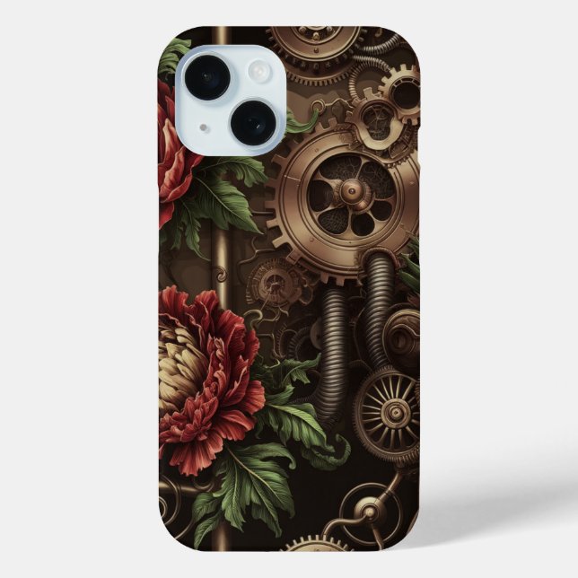 Clockwork Floral Pattern Case-Mate iPhone Case (Back)