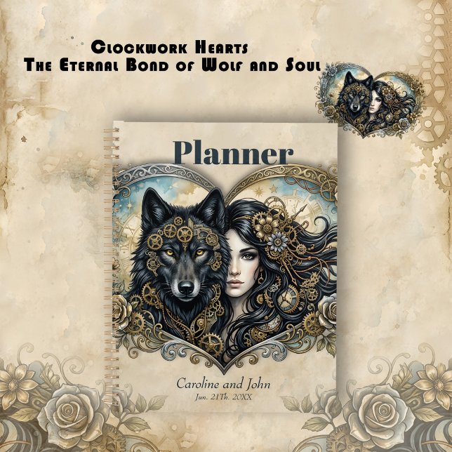 Clockwork Hearts The Eternal Bond of Wolf and Soul Planner (Creator Uploaded)