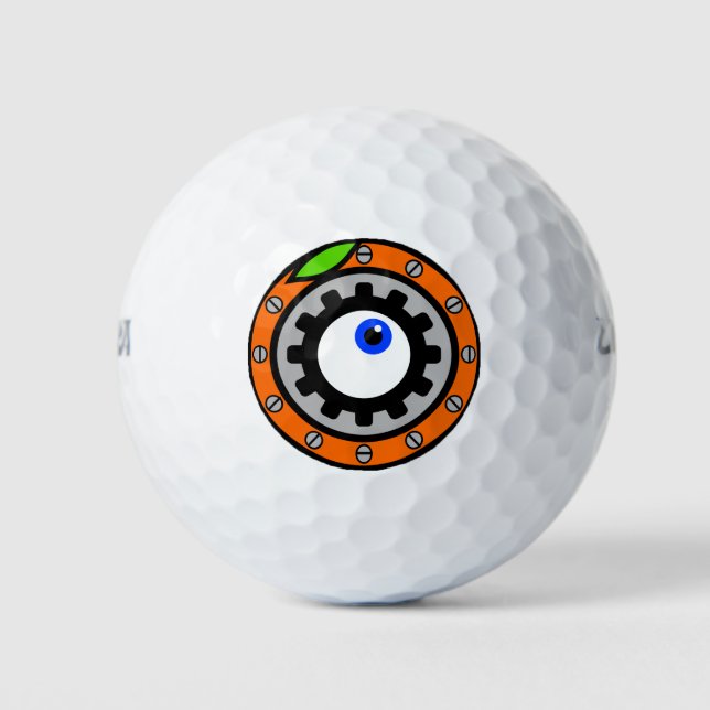 Clockwork Orange Golf Balls (Front)