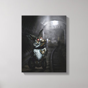 Clockwork Rabbit Canvas Print