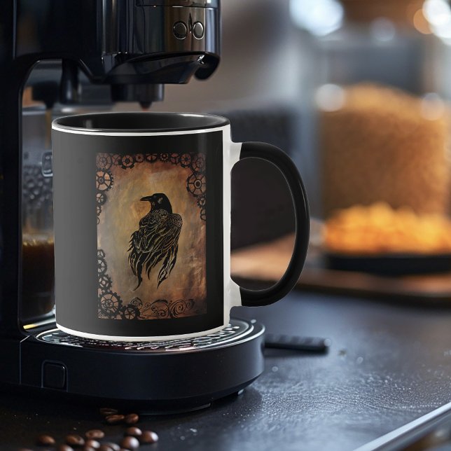 Clockwork Raven Mug (Creator Uploaded)