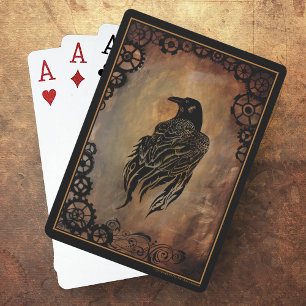 Clockwork Raven Playing Cards
