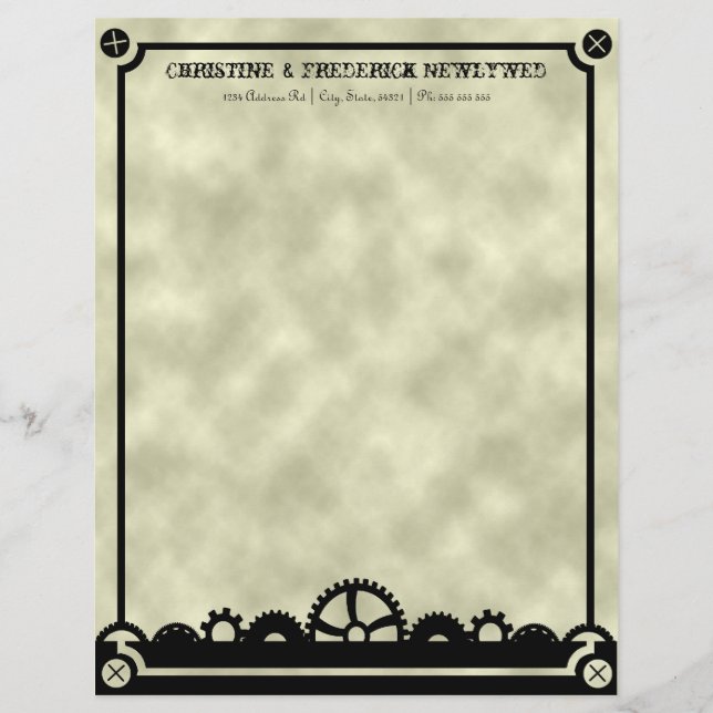 Clockwork Silhouette, letterhead (Front)