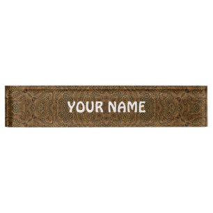 Clockwork Vintage Industrial Steampunk Nameplate
