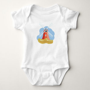 Clog and Windmill Baby Bodysuit