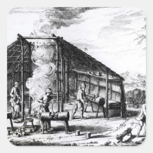 Clog Making Square Sticker