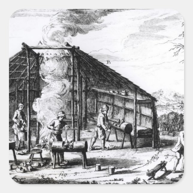 Clog Making Square Sticker (Front)