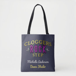 Cloggers Rock Step | Add Personalised Studio Name Tote Bag