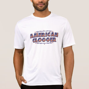 Clogging American Dancing Flag Clogger T-Shirt