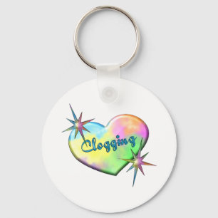 Clogging Big Heart Key Ring