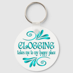 Clogging Happy Place Key Ring