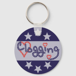 Clogging Love Stars Hearts Key Ring