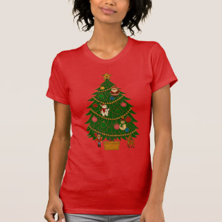 Cloisonne Art Christmas Tree Character Ornaments T-Shirt