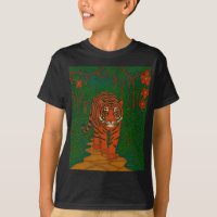 Cloisonne Art Tiger on the Jungle Path