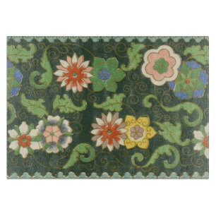 Cloisonne China Patter Asian Oriental Cutting Board