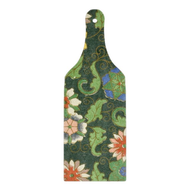 Cloisonne China Patter Asian Oriental Cutting Board (Front)