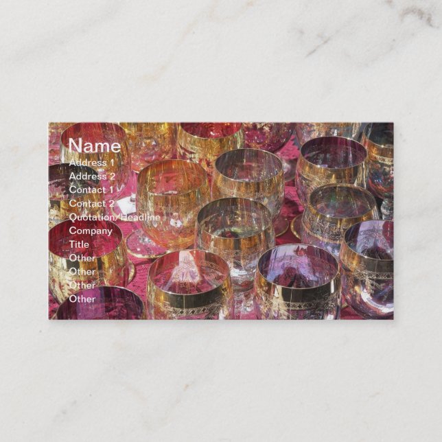 Clolored Glasses Business Card (Front)