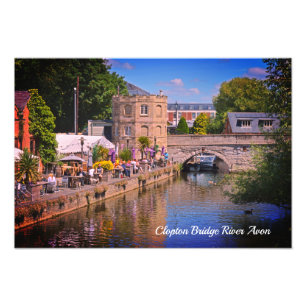 Clopton Bridge River Avon Stratford Upon Avon Photo Print