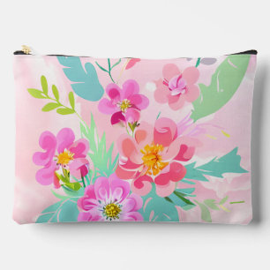 Cloroful Floral Bouquet Accessory Pouch