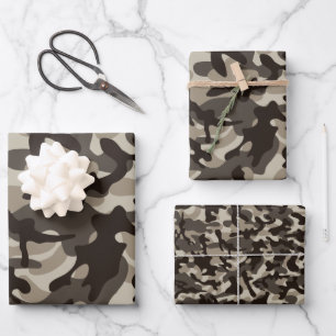 Close Quarter Camouflage Wrapping Paper Sheet