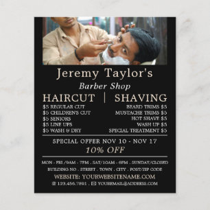Close Shave, Men's Barbers Advertising Flyer
