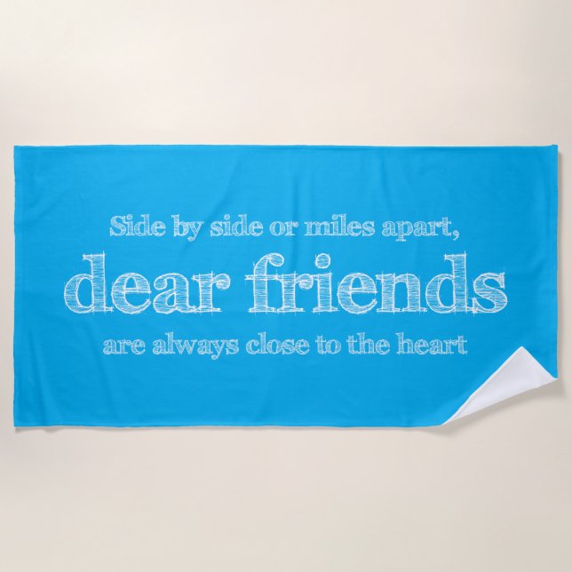 Close to the heart beach towel (Front)