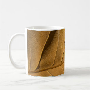 Close-up abstract dry leaf texture backgroundabstr coffee mug