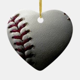 Close-up Baseball Ceramic Tree Decoration