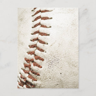 Close-up Baseball Postcard