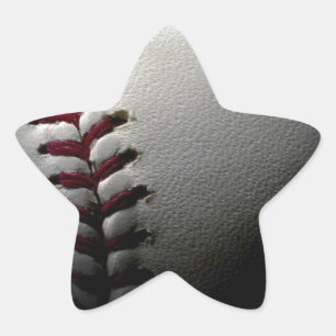 Close-up Baseball Star Sticker