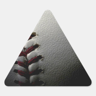 Close-up Baseball Triangle Sticker