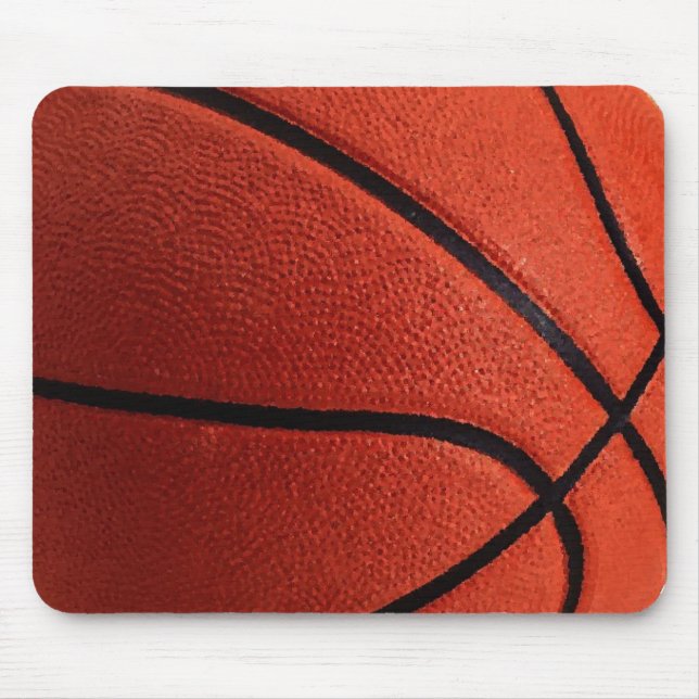 Close-up Basketball Mouse Mat (Front)