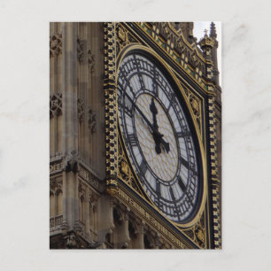 Close up Big Ben Clock Tower Postcard
