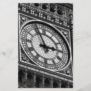Close up Big Ben Clock Tower Travel Europe Stationery