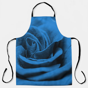 Close-up blue red rose, macro beauty. apron