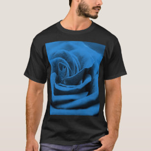 Close-up blue red rose, macro beauty. T-Shirt